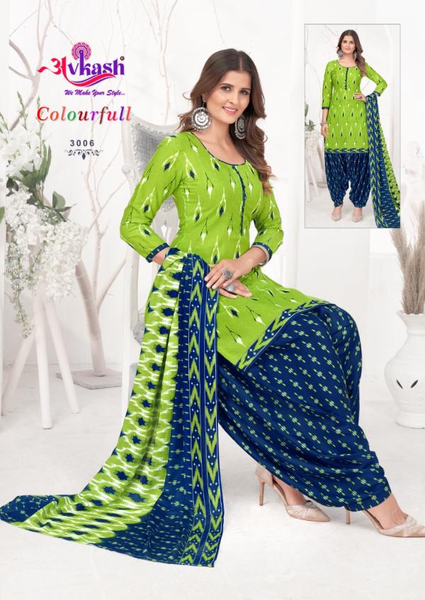 Avkash Colourfull Patiyala Vol-3 Cotton Designer Readymade Suit